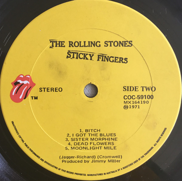 The Rolling Stones - Sticky Fingers | Rolling Stones Records (COC-59100) - 4 The Rolling Stones - Sticky Fingers | Rolling Stones Records (COC-59100) - 4