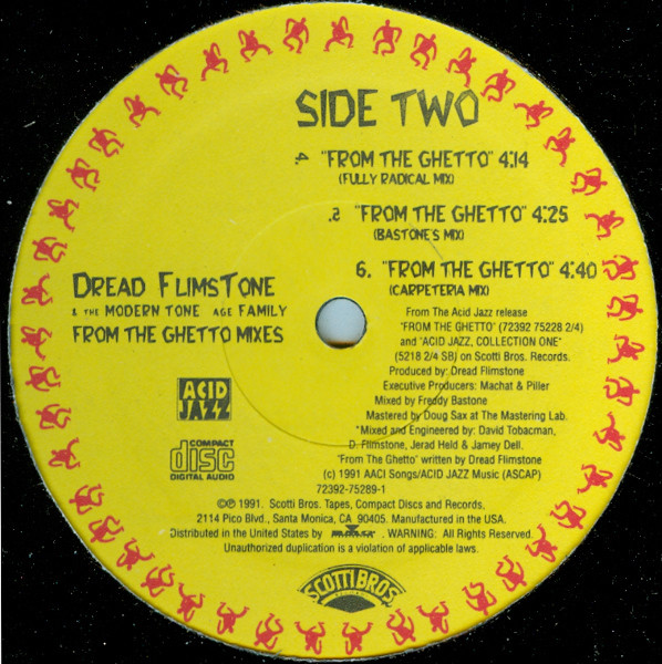 Dread Flimstone And The Modern Tone Age Family - From The Ghetto Mixes | Scotti Bros. Records (72392-75289-1) - 3 Dread Flimstone And The Modern Tone Age Family - From The Ghetto Mixes | Scotti Bros. Records (72392-75289-1) - 3