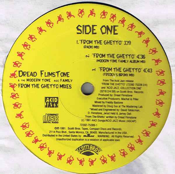 Dread Flimstone And The Modern Tone Age Family - From The Ghetto Mixes | Scotti Bros. Records (72392-75289-1) - 2 Dread Flimstone And The Modern Tone Age Family - From The Ghetto Mixes | Scotti Bros. Records (72392-75289-1) - 2