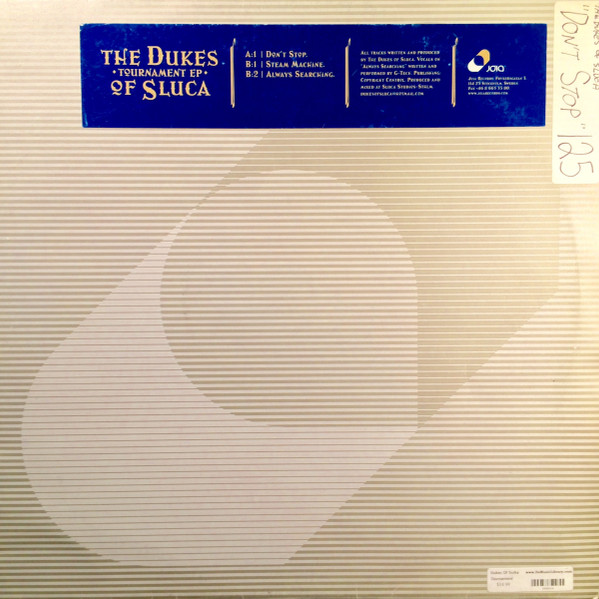 The Dukes Of Sluca - Tournament EP | Joia Records (JOIA 004) - main The Dukes Of Sluca - Tournament EP | Joia Records (JOIA 004) - main