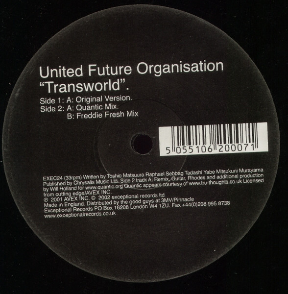United Future Organization - Transworld | Exceptional (EXEC 24) - main