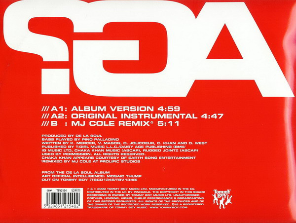 De La Soul Featuring Chaka Khan - All Good? | Tommy Boy (TBV2154) - 2 De La Soul Featuring Chaka Khan - All Good? | Tommy Boy (TBV2154) - 2