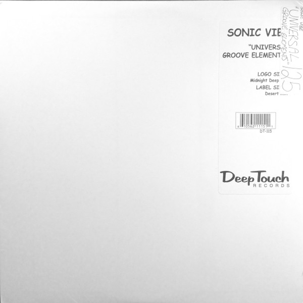 Sonic Vibe - Universal Groove Elements | Deep Touch Records (DT- 115) - 3 Sonic Vibe - Universal Groove Elements | Deep Touch Records (DT- 115) - 3