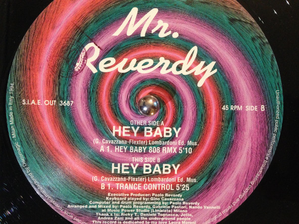 Mr. Reverdy - Hey Baby | Out (OUT 3687)