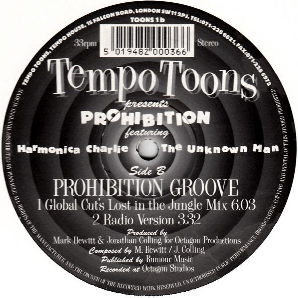 Prohibition Featuring Harmonica Charlie The Unknown Man - Prohibition Groove | Tempo Toons (TOONS 1) - 2 Prohibition Featuring Harmonica Charlie The Unknown Man - Prohibition Groove | Tempo Toons (TOONS 1) - 2