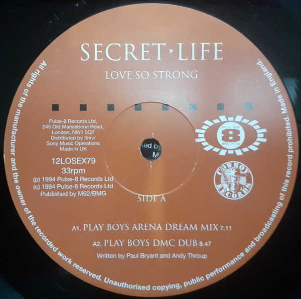 Secret Life - Love So Strong | Pulse-8 Records (12LOSEX79) - 2 Secret Life - Love So Strong | Pulse-8 Records (12LOSEX79) - 2