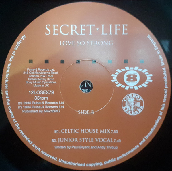 Secret Life - Love So Strong | Pulse-8 Records (12LOSEX79) - 3 Secret Life - Love So Strong | Pulse-8 Records (12LOSEX79) - 3