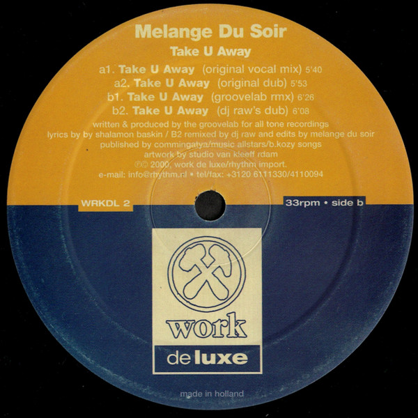 Melange Du Soir - Take U Away | Work Deluxe (WRKDL 2) - 3