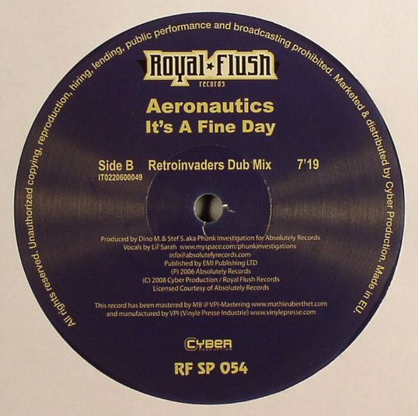 Aeronautics - It's A Fine Day | Royal Flush Records (RF SP 054) - 2 Aeronautics - It's A Fine Day | Royal Flush Records (RF SP 054) - 2