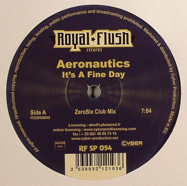 Aeronautics - It's A Fine Day | Royal Flush Records (RF SP 054)