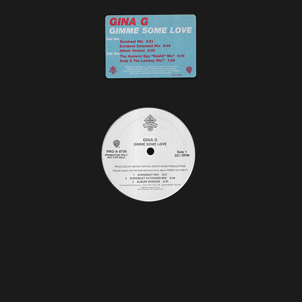Gina G - Gimme Some Love | Warner Bros. Records (PRO-A-8736)