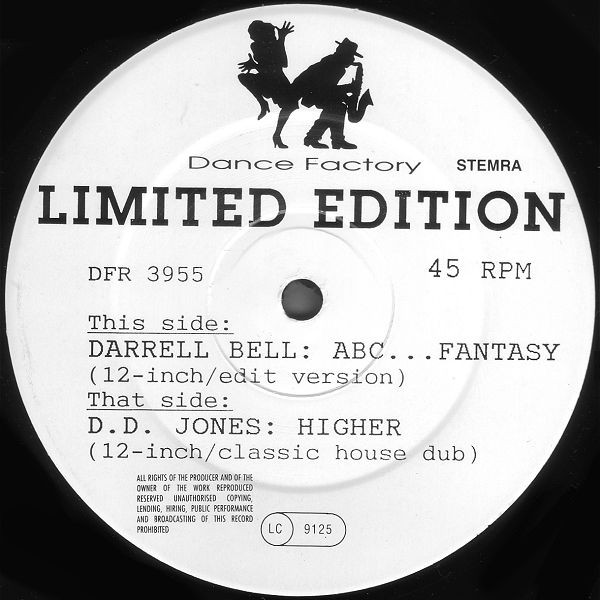 Darrell Bell / D.D. Jones - ABC... Fantasy / Higher | Dance Factory (DFR 3955) - main