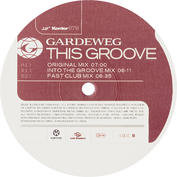 Gardeweg - This Groove | Kontor Records (Kontor070) - 2