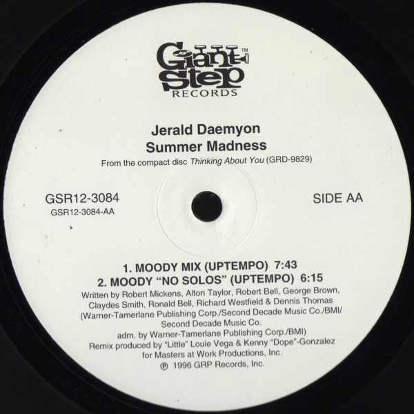 Jerald Daemyon - Summer Madness | Giant Step Records (GSR12-3084) - 4