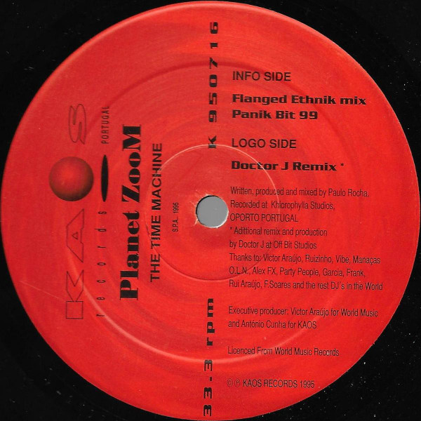 Planet Zoom - The Time Machine | Kaos Records (K 950716) - main