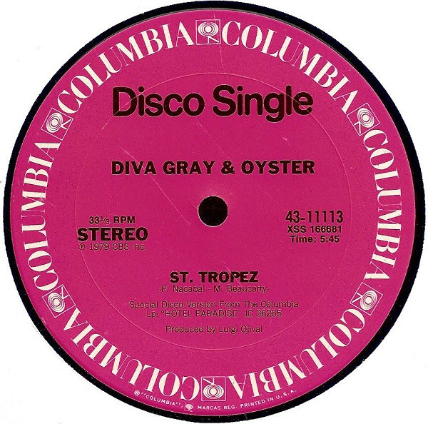 Diva Gray & Oyster - St. Tropez / Magic Carpet Ride | Columbia (43-11113)