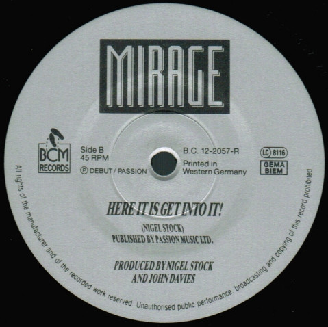 Mirage - Pump Up The...Jack Mix V | BCM Records (B.C. 12-2057-R) - 3