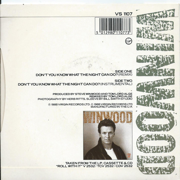 Steve Winwood - Don't You Know What The Night Can Do? | Virgin (VS 1107) - 2 Steve Winwood - Don't You Know What The Night Can Do? | Virgin (VS 1107) - 2