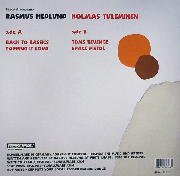 Rasmus Hedlund - Kolmas Tuleminen | Resopal Schallware (RSP058) - 2