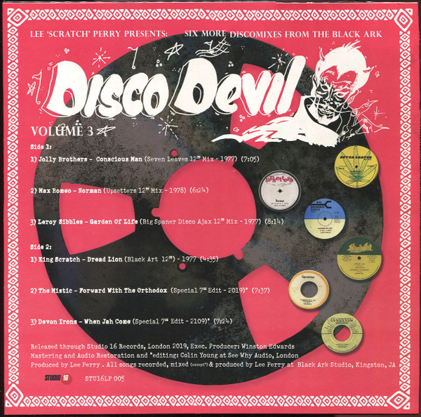 Lee 'Scratch' Perry - Disco Devil Vol. 3 (5 More Classic Discomixes From The Black Ark Studio 1977-9) | Studio 16 (STU16LP 005) - 2