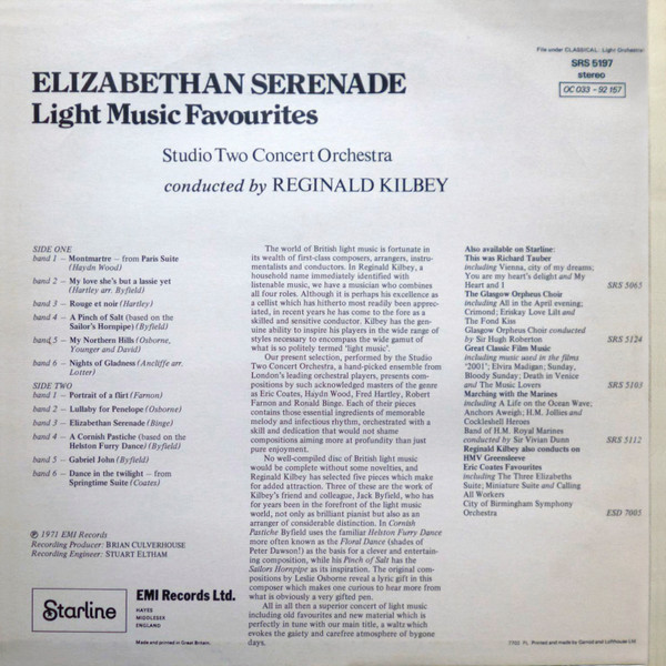 Elizabethan Serenade