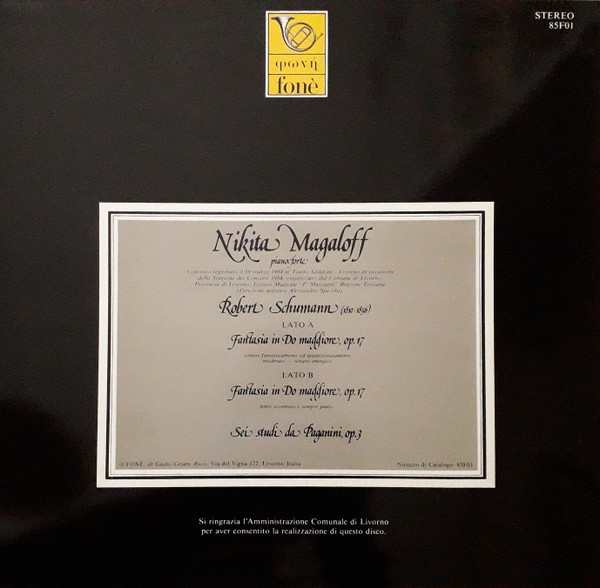 Fantasia In Do Maggiore, Op. 17 - Sei Studi Da Paganini, Op. 3