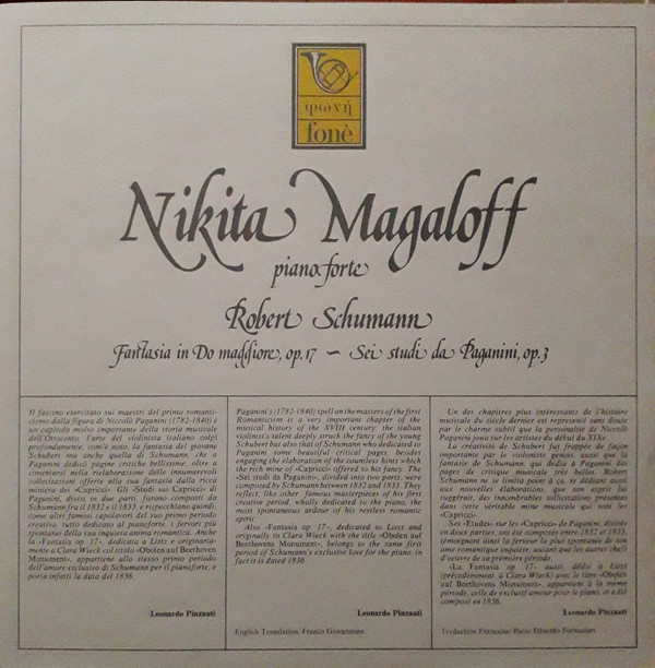 Fantasia In Do Maggiore, Op. 17 - Sei Studi Da Paganini, Op. 3
