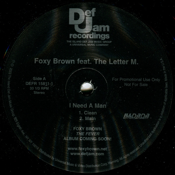 Foxy Brown Feat. The Letter M. - I Need A Man | Def Jam Recordings (DEFR 15811-1) - main Foxy Brown Feat. The Letter M. - I Need A Man | Def Jam Recordings (DEFR 15811-1) - main