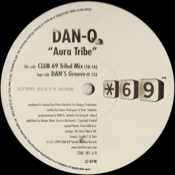 DAN-Q - Aura Tribe (Can You Feel It) | Star 69 Records (STAR 1201)