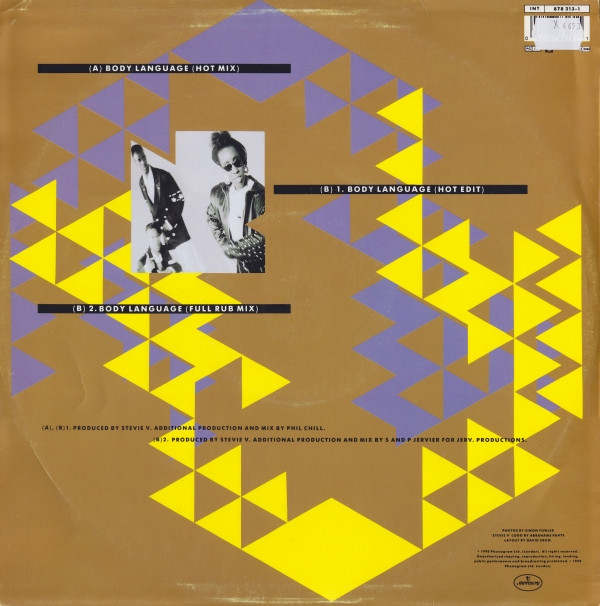Adventures Of Stevie V. - Body Language | Mercury (878 313-1) - 2