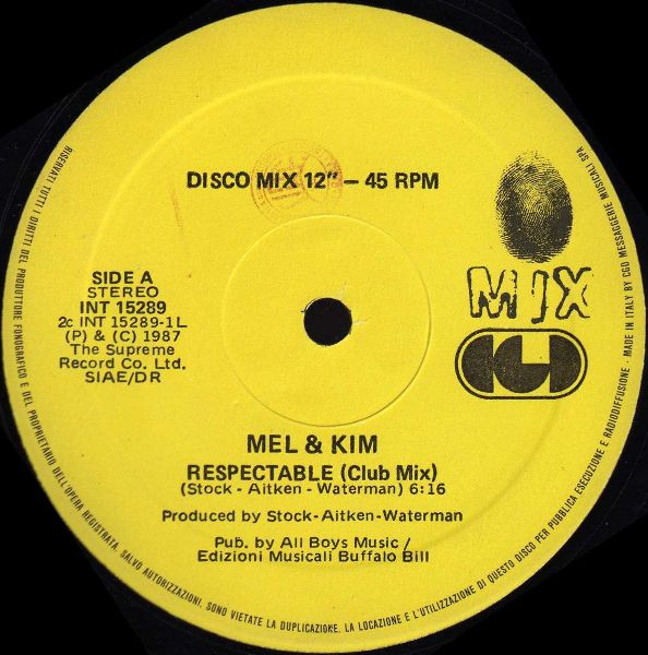 Mel & Kim - Respectable | CGD (INT 15289) - 3