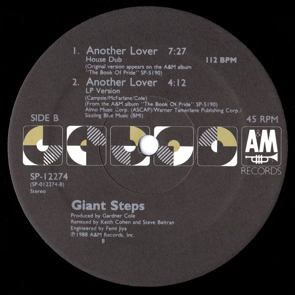 Giant Steps - Another Lover | A&M Records (SP-12274) - 2