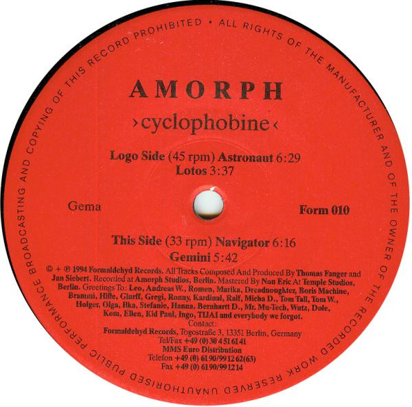 Amorph - Cyclophobine | Formaldehyd (Form 010) - main