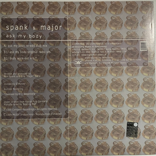 Spank & Major - Ask My Body | Compass Recordings (CPR 04-99) - 2 Spank & Major - Ask My Body | Compass Recordings (CPR 04-99) - 2
