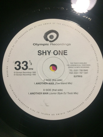 Shy One - Another Man | Olympic Recordings (ELYTR13) - main Shy One - Another Man | Olympic Recordings (ELYTR13) - main