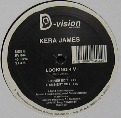 Kera James - Looking 4 V | D:vision Records (DV 044) - main Kera James - Looking 4 V | D:vision Records (DV 044) - main