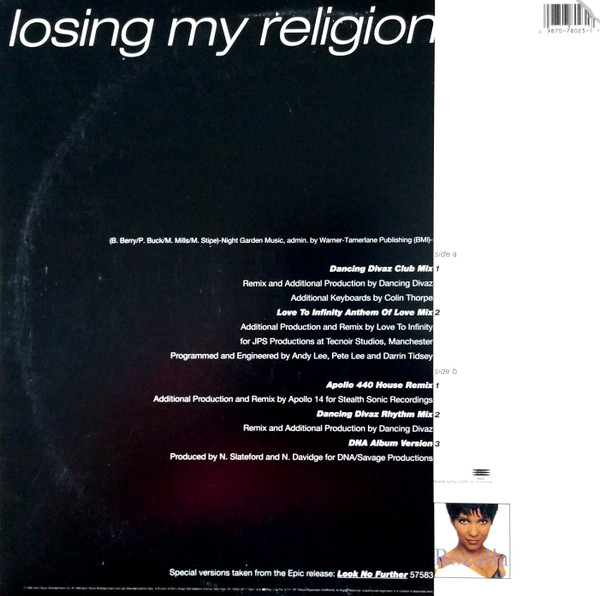 Rozalla - Losing My Religion | Epic (49 78023) - 2 Rozalla - Losing My Religion | Epic (49 78023) - 2