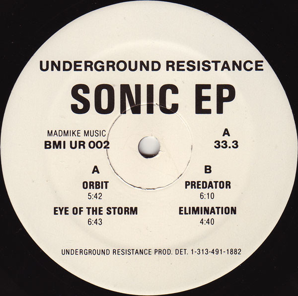 Underground Resistance - Sonic EP | Underground Resistance (UR 002) Underground Resistance - Sonic EP | Underground Resistance (UR 002)