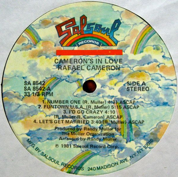 Rafael Cameron - Cameron's In Love | Salsoul Records (SA-8542) - 3 Rafael Cameron - Cameron's In Love | Salsoul Records (SA-8542) - 3