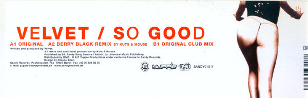 Velvet - So Good | Sandy Records (SANDY015-Y) - 2