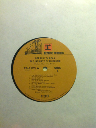 Dean Martin - Dream With Dean - The Intimate Dean Martin | Reprise Records (RS-6123) - 2