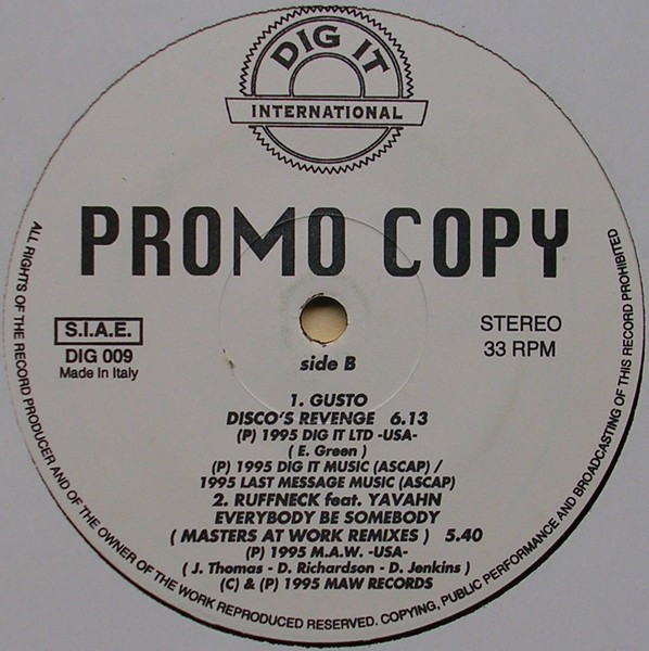 Various - Promo Copy 9 | Dig It International (DIG 009) - 4 Various - Promo Copy 9 | Dig It International (DIG 009) - 4