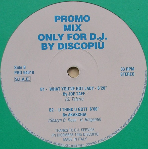 Various - Promo Mix Only For D.J. By Discopiù | Disco Più SRL (PRO 94019) - 4 Various - Promo Mix Only For D.J. By Discopiù | Disco Più SRL (PRO 94019) - 4