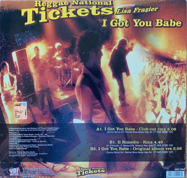 Reggae National Tickets - I Got You Babe | Disco Più SRL (UDP 1094) - 2 Reggae National Tickets - I Got You Babe | Disco Più SRL (UDP 1094) - 2
