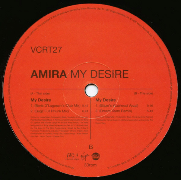 Amira - My Desire | VC Recordings (VCRT27)