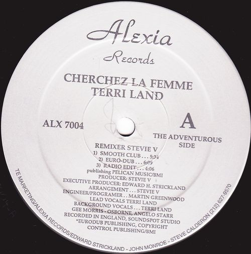 Terri Land - Cherchez La Femme | Alexia Records (ALX 7004)