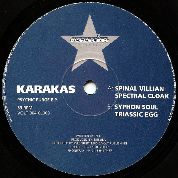 Karakas - Psychic Purge E.P. | Out Of The Vault (VOLT 004)