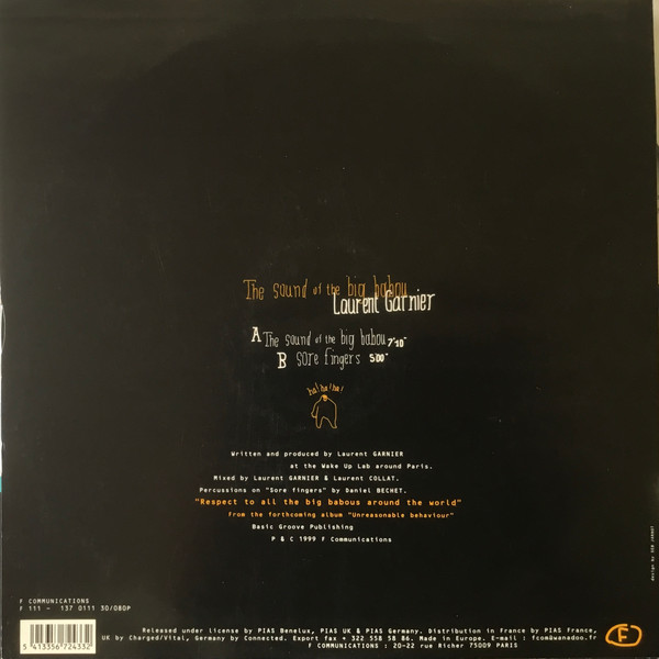 Laurent Garnier - The Sound Of The Big Babou | F Communications (F 111) - 2 Laurent Garnier - The Sound Of The Big Babou | F Communications (F 111) - 2