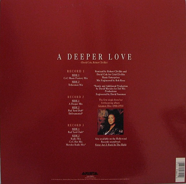 Aretha Franklin - A Deeper Love | Arista (07822-12651-1) - 2 Aretha Franklin - A Deeper Love | Arista (07822-12651-1) - 2