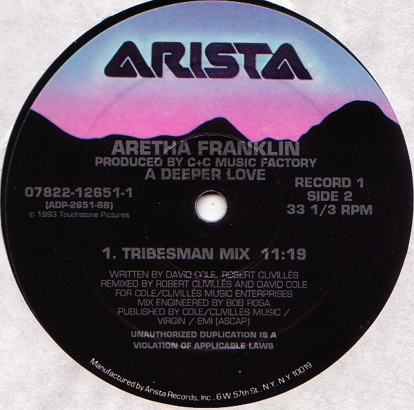 Aretha Franklin - A Deeper Love | Arista (07822-12651-1) - 5 Aretha Franklin - A Deeper Love | Arista (07822-12651-1) - 5